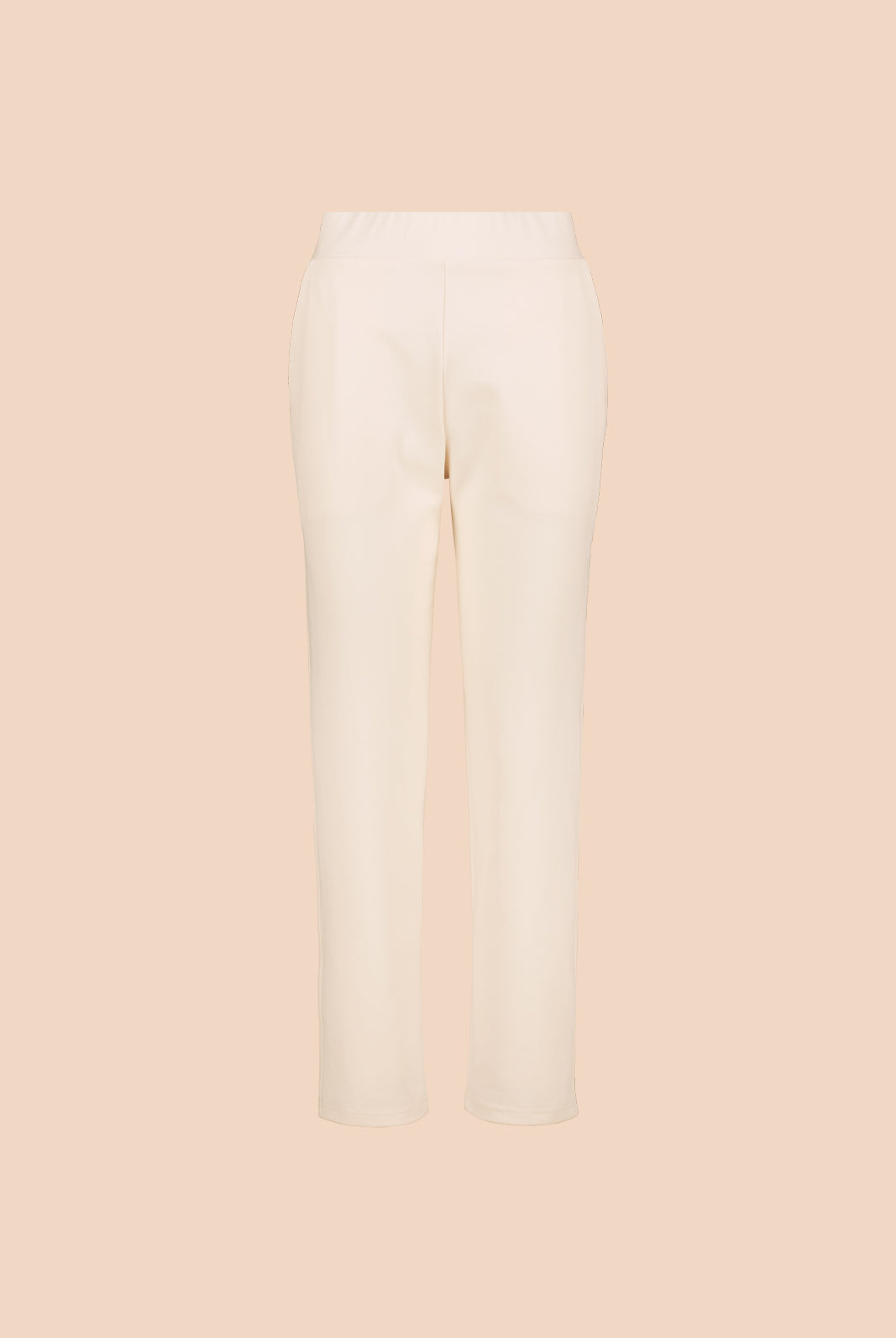 Naisten kermanvalkoiset siistit housut