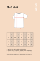 Naisten puuvillainen t-paita