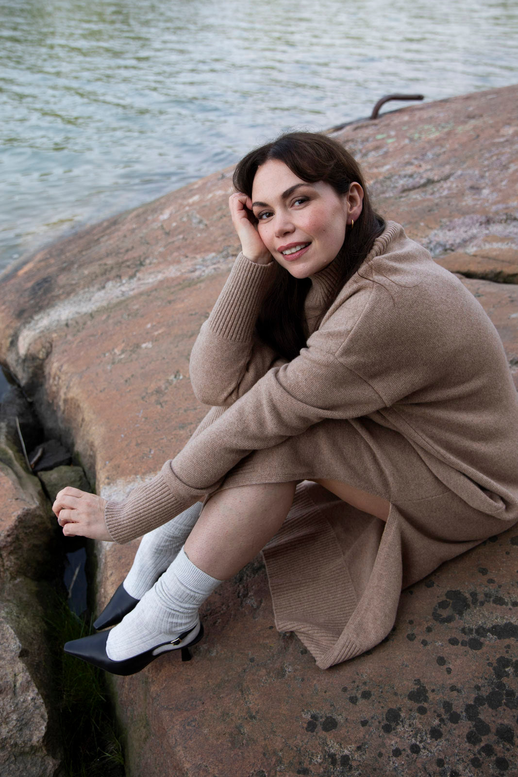 Naisten merinovilla mekko| modelheight:166, size:M