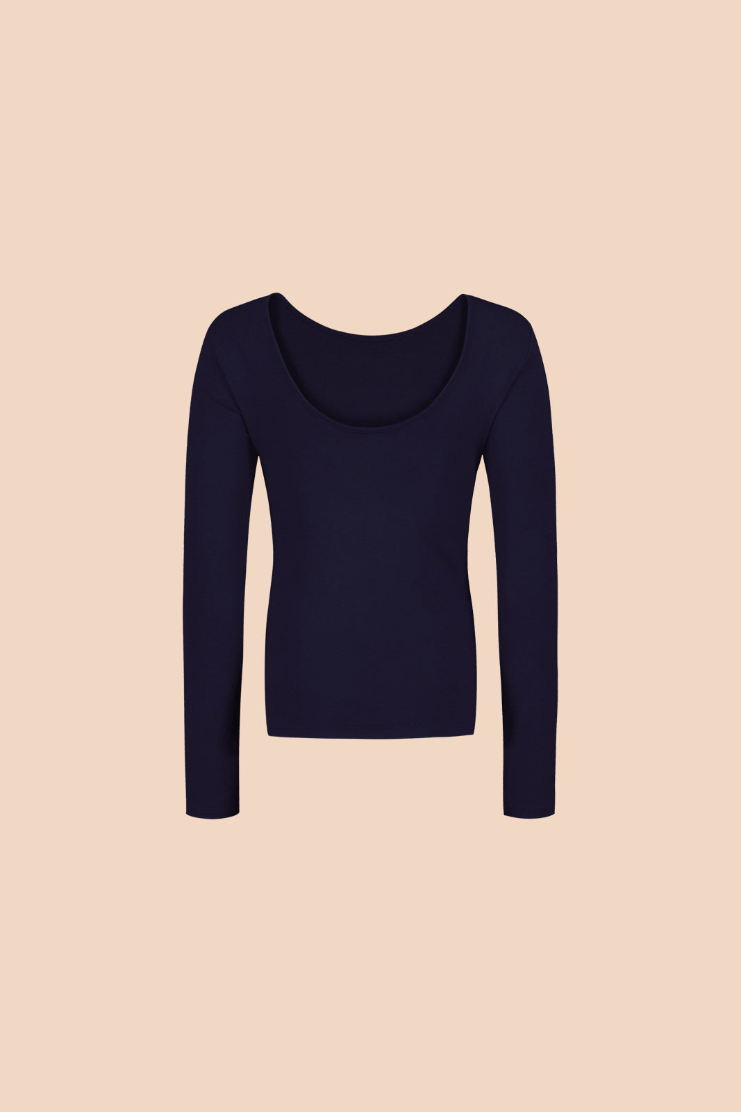 Naisten tummansininen pitkähihainen paita