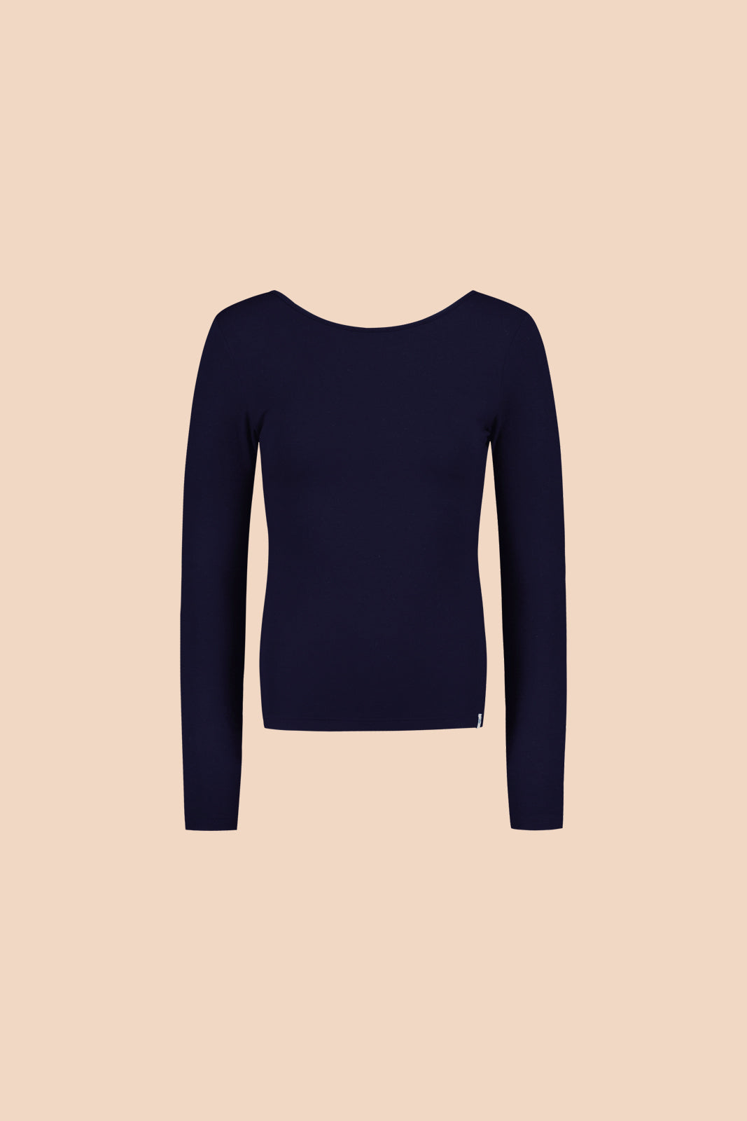 Naisten tummansininen pitkähihainen paita