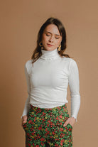 Rib Top & Rollneck -pakkaus, White - Kaiko Clothing Company Oy