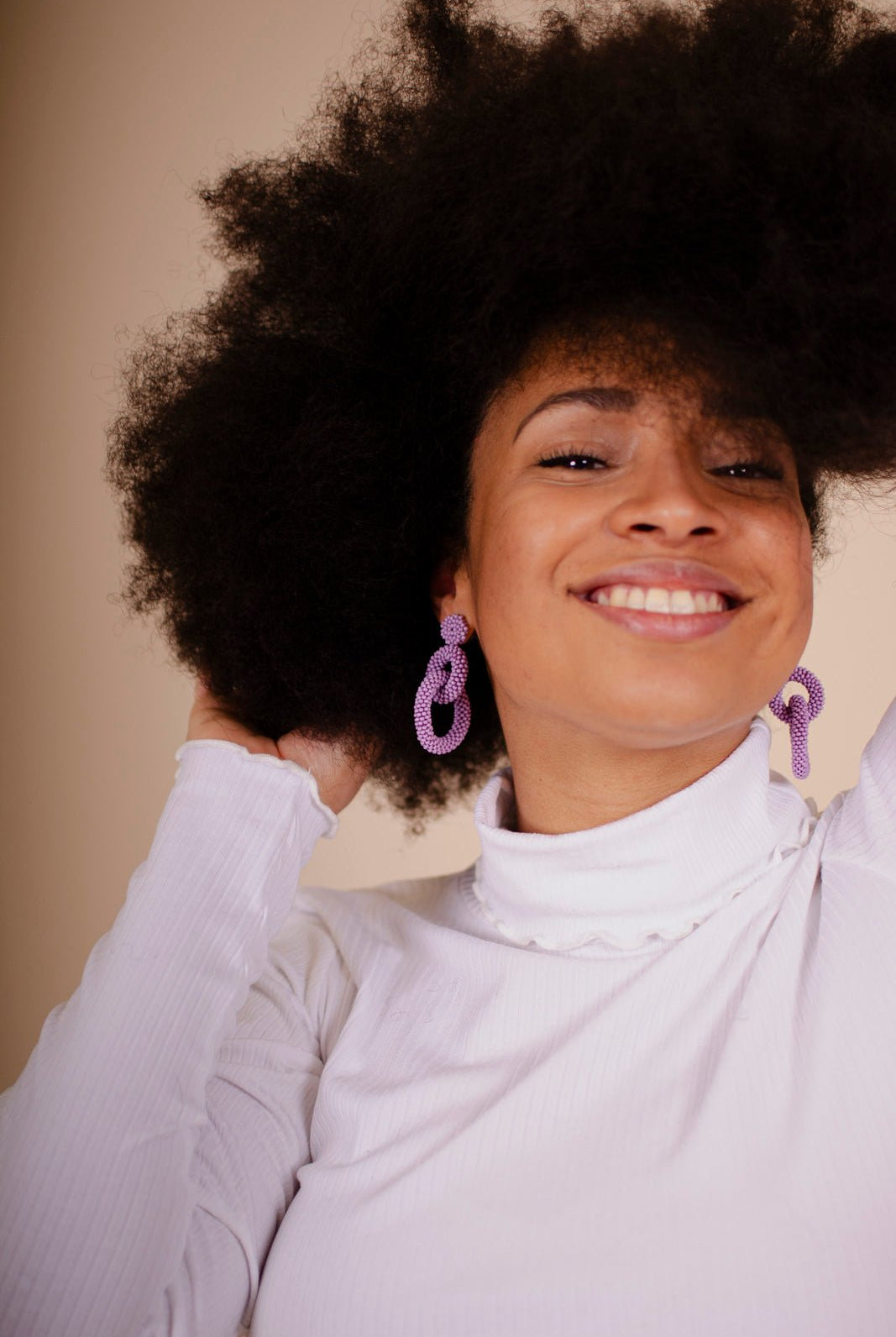 Gia Earrings, Lilac - Kaiko Clothing Company Oy