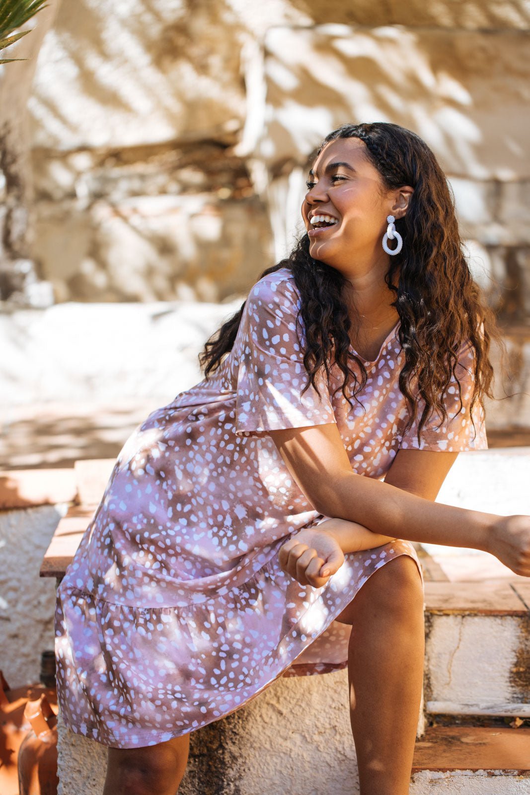 Nepalissa käsintehdyt naisten helmikorvakorut