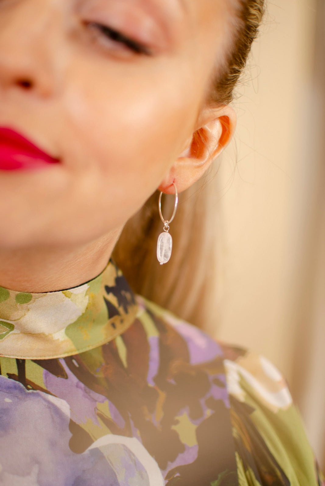 Nepalissa käsintehdyt hopeiset naisten korvakorut