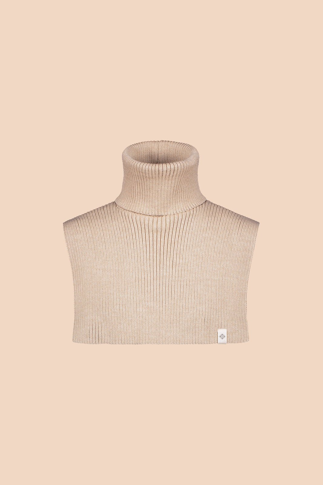 Naisten beige merinovillainen kauluri