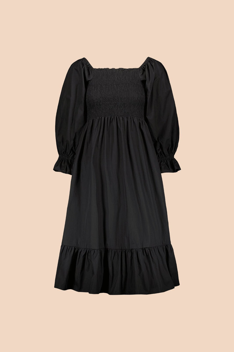 Smock Dress, Black – Kaiko Clothing Company Oy