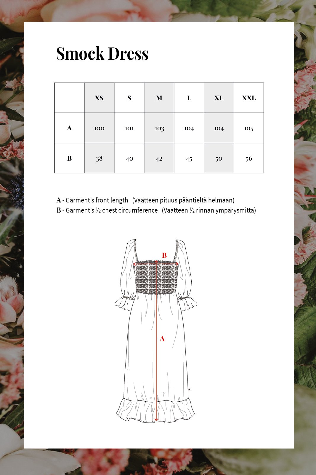 Smock Dress, Black - Kaiko Clothing Company Oy