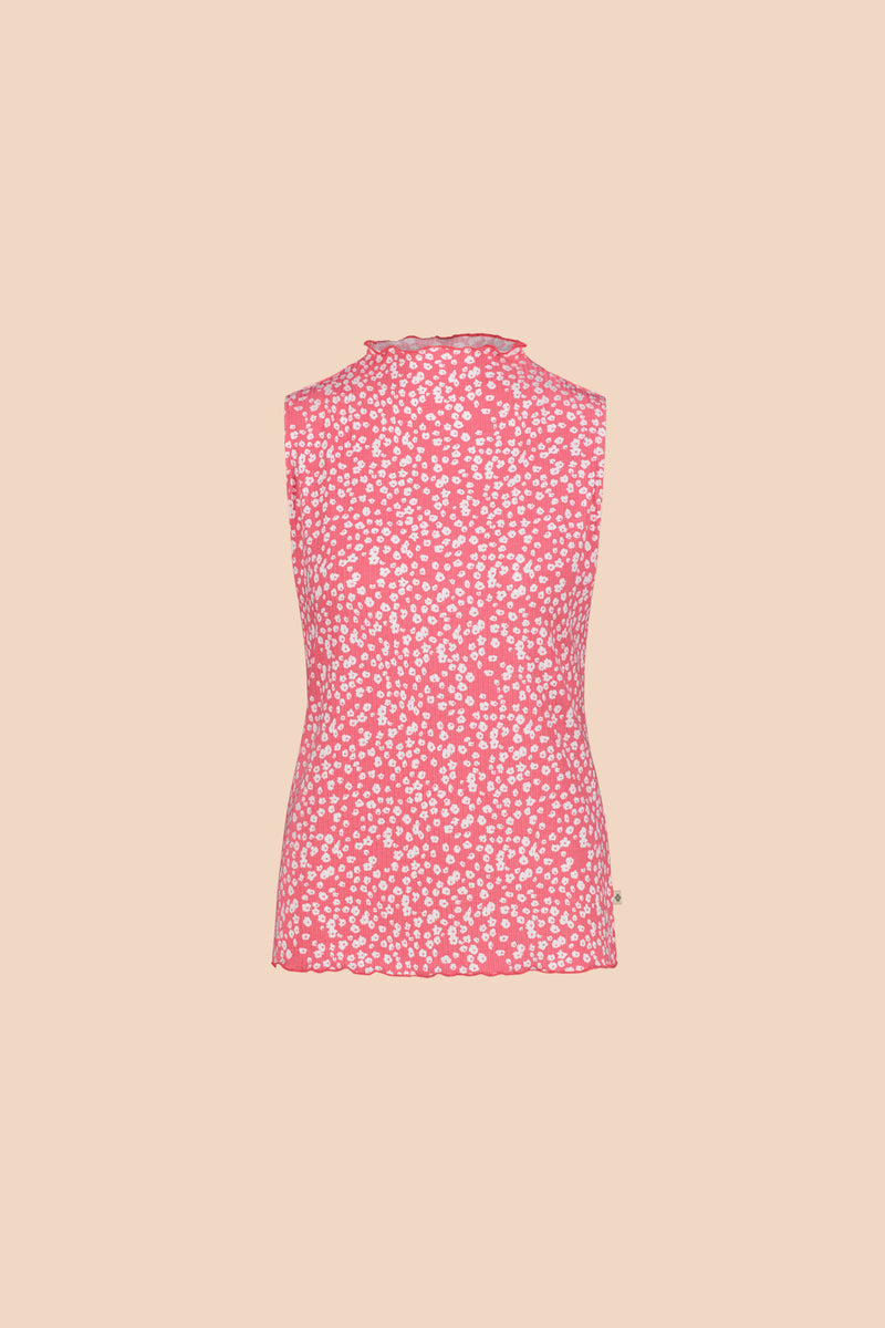Rib Top, Flora Pink
