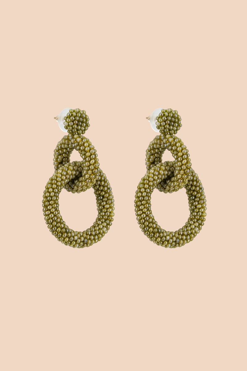 Gia Earrings, Pistachio