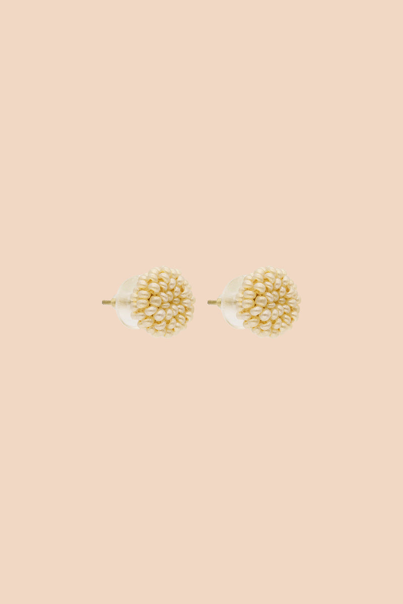 Gemma Earrings, Pearl