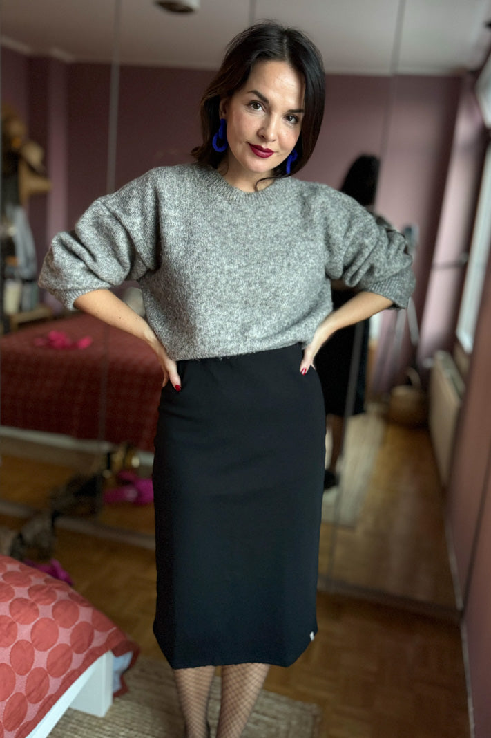 Comfy Pencil Skirt, Black – KAIKO