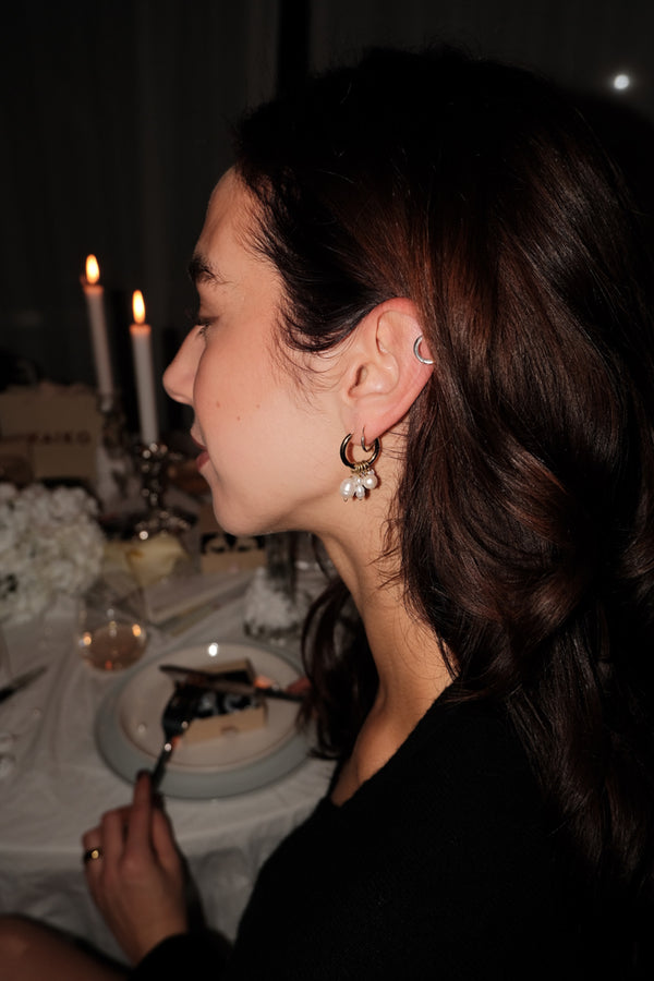 Sona Earrings, Pearl
