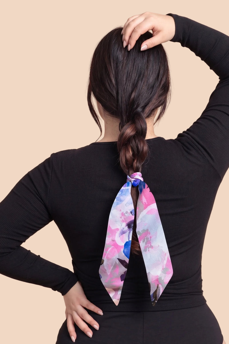 Ponytail Scarf, Lilac Anemone