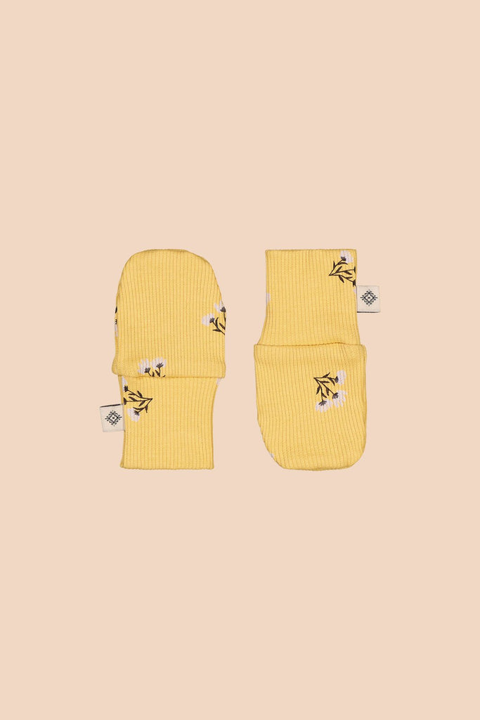 Baby Mittens, Golden Daisies - Kaiko Clothing Company Oy