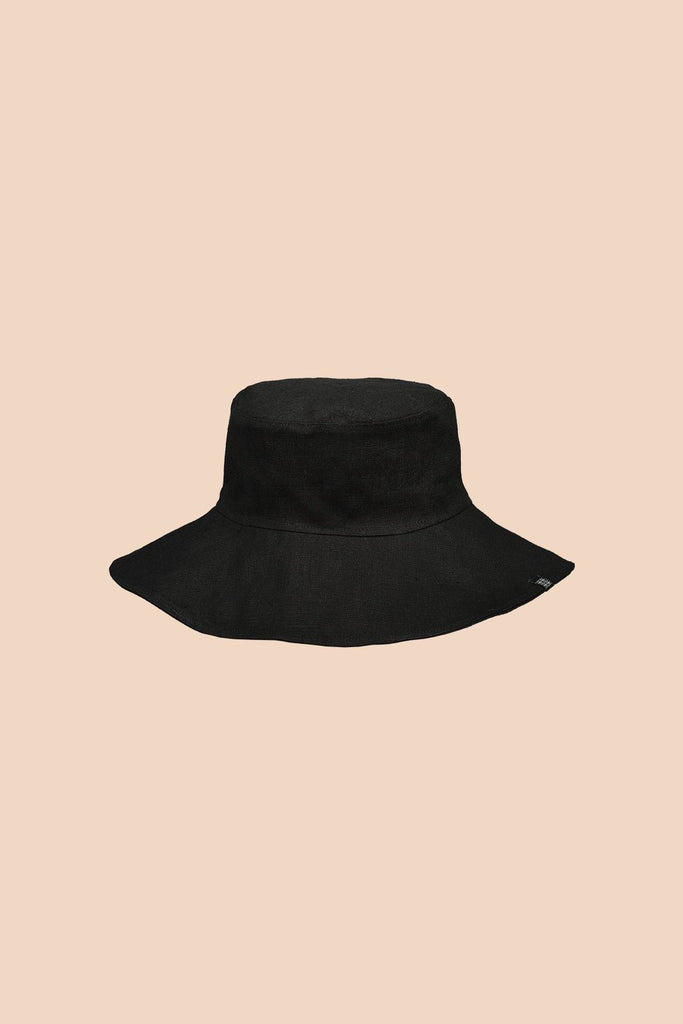 Boho Sun Hat, Black - Kaiko Clothing Company Oy