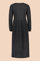 Button Dress, Black - Kaiko Clothing Company Oy