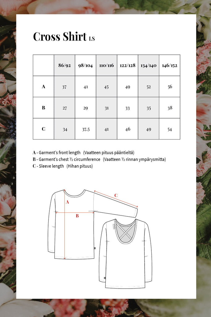 Cross Shirt, Peach Blush - Kaiko Clothing Company Oy