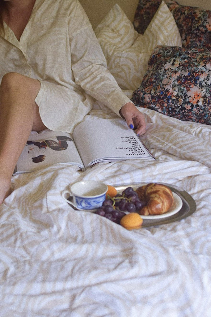 Duvet Set, Zebra Offwhite - Kaiko Clothing Company Oy