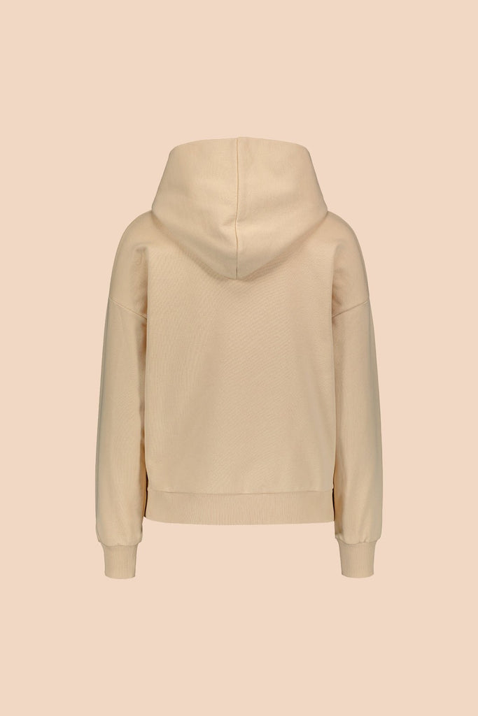 Embroidered Hoodie, Almond - Kaiko Clothing Company Oy