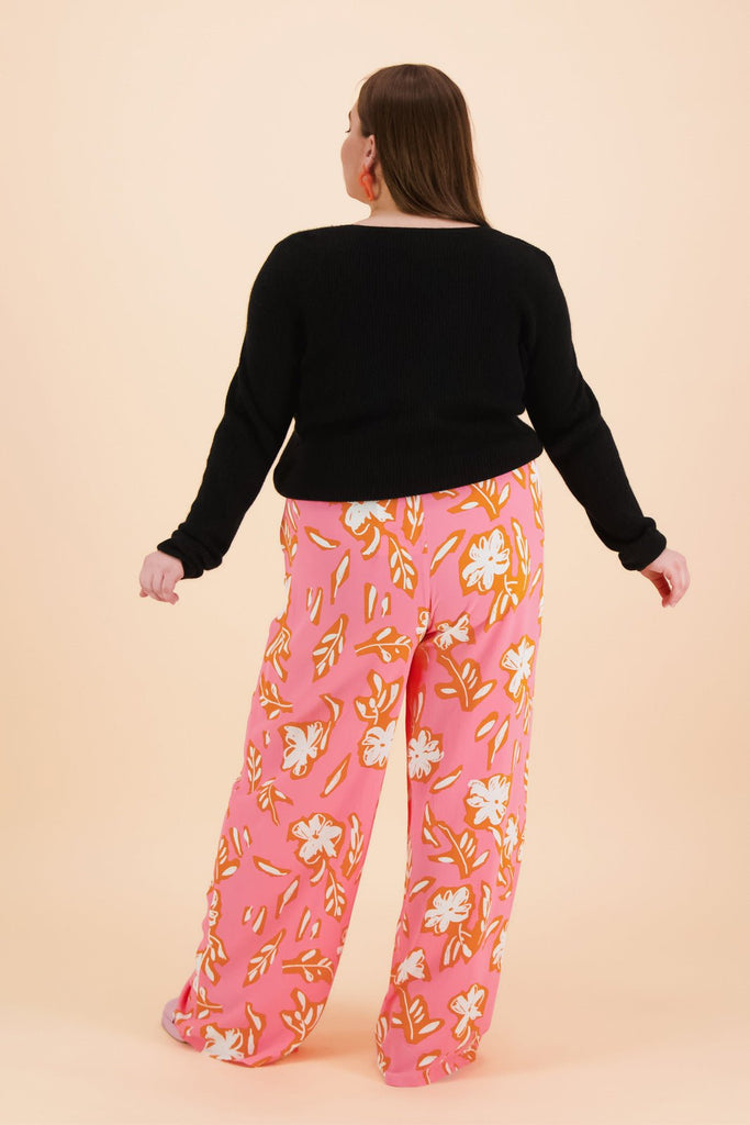 Flowy Trousers, Candy Floral - Kaiko Clothing Company Oy