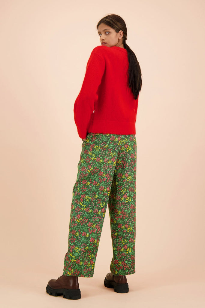 Flowy Trousers, Green Meadow - Kaiko Clothing Company Oy