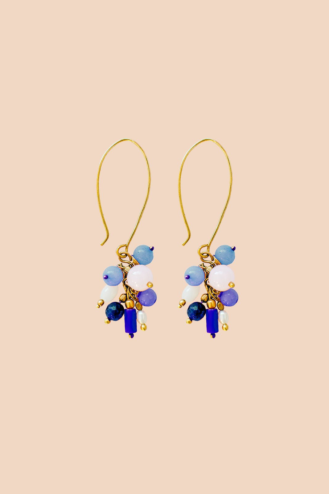 Joy Earrings, Blue - Kaiko Clothing Company Oy