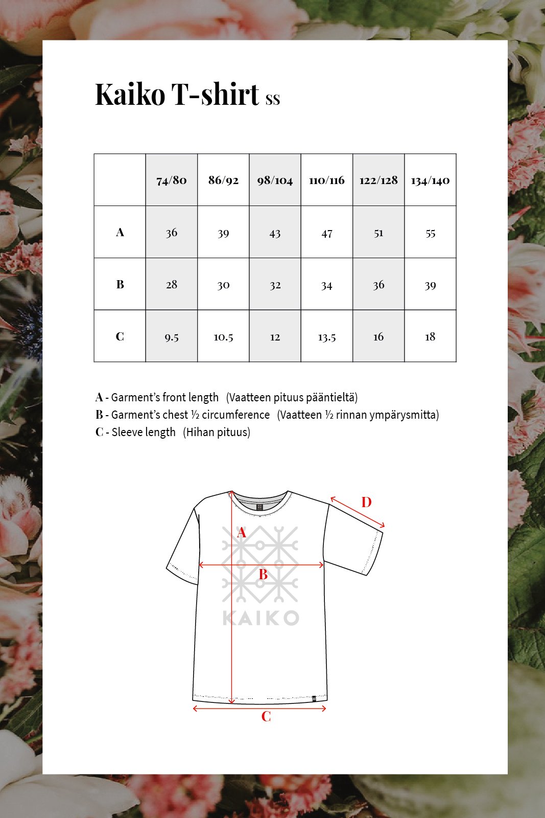 Kaiko T-shirt Ss, White - Kaiko Clothing Company Oy