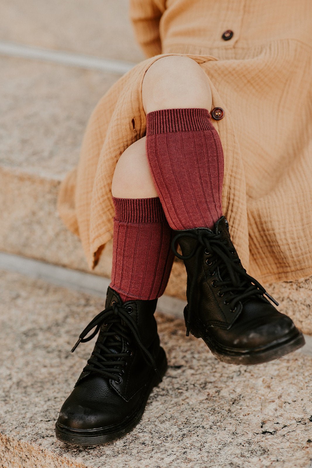 Knee Socks, Mahogany - Kaiko Clothing Company Oy