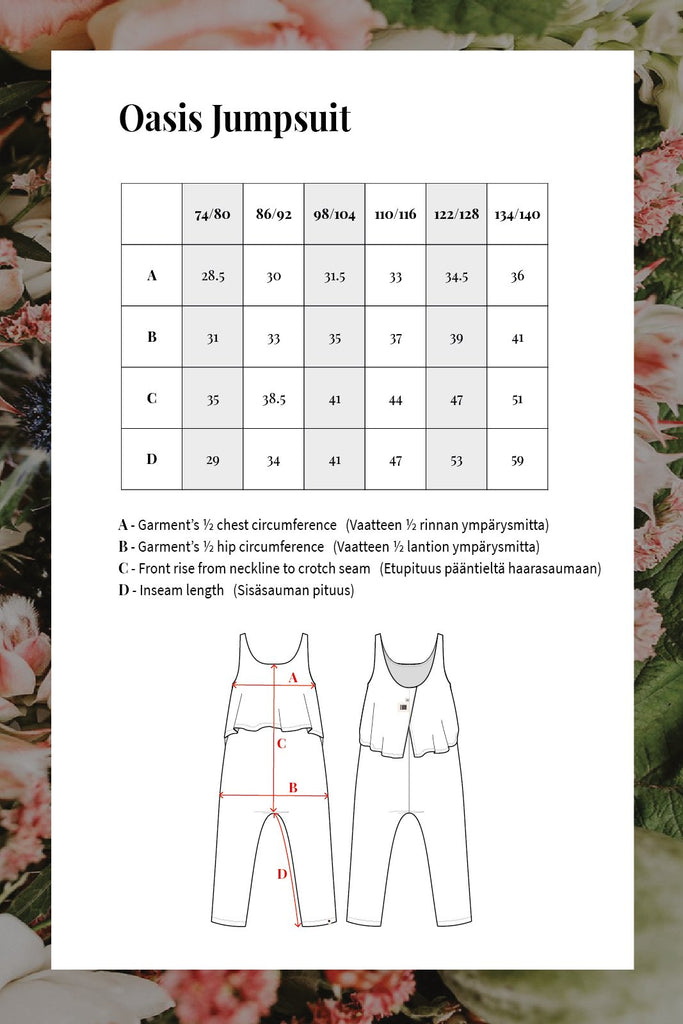 Oasis Jumpsuit, Sunlight Rose - Kaiko Clothing Company Oy