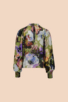 Puff Blouse, Olive Anemone - Kaiko Clothing Company Oy