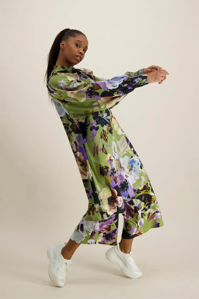 Puff Dress, Olive Anemone - Kaiko Clothing Company Oy