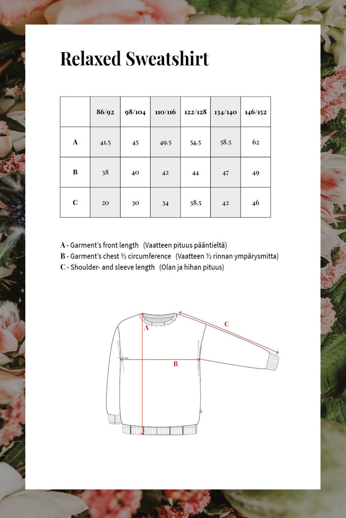 Relaxed Sweatshirt, Boho Stripe Citrus - Kaiko Clothing Company Oy