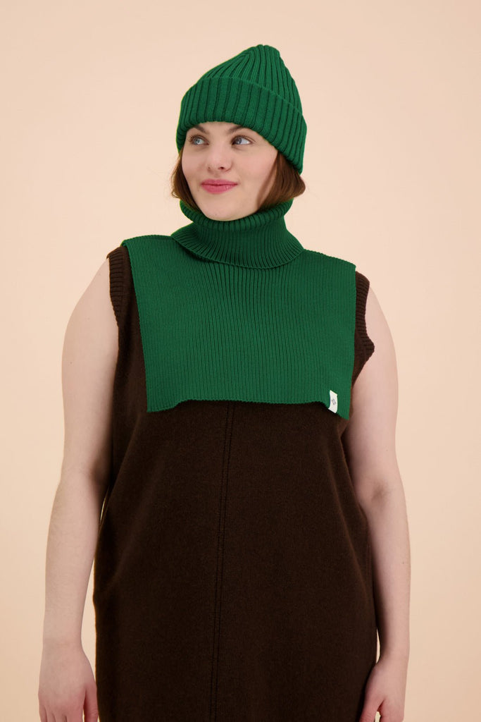 Rib Neck Warmer, Bright Green - Kaiko Clothing Company Oy