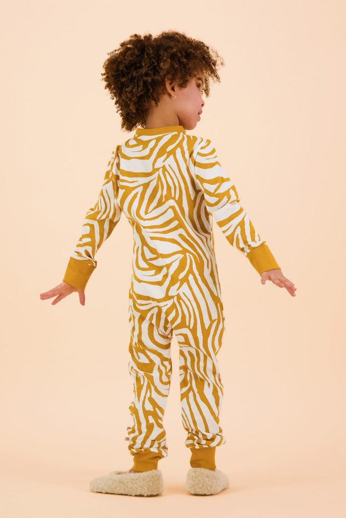 Sleepsuit, Zebra Toffee - Kaiko Clothing Company Oy