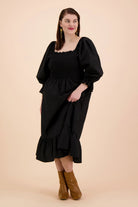 Smock Dress, Black - Kaiko Clothing Company Oy