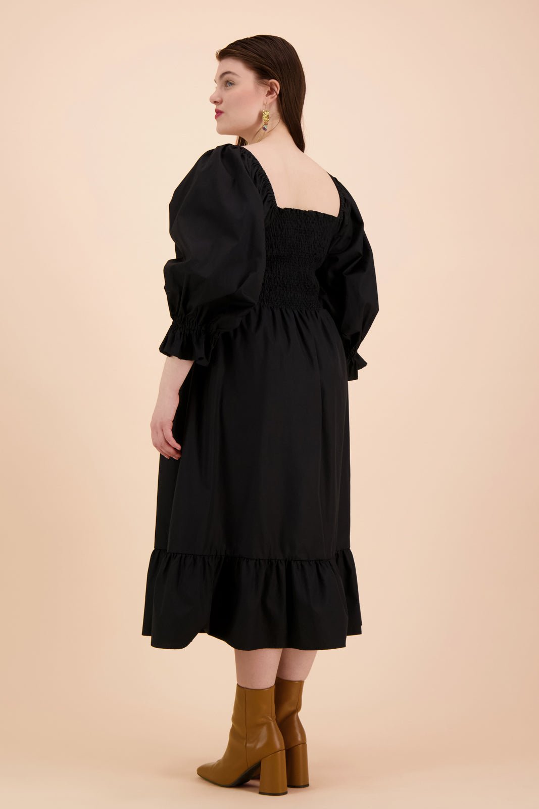Smock Dress, Black - Kaiko Clothing Company Oy