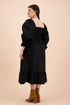 Smock Dress, Black - Kaiko Clothing Company Oy