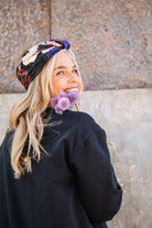 Square Scarf, Black Anemone - Kaiko Clothing Company Oy