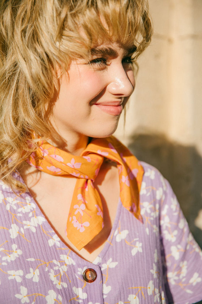 Square Scarf, Cherry Garden - Kaiko Clothing Company Oy