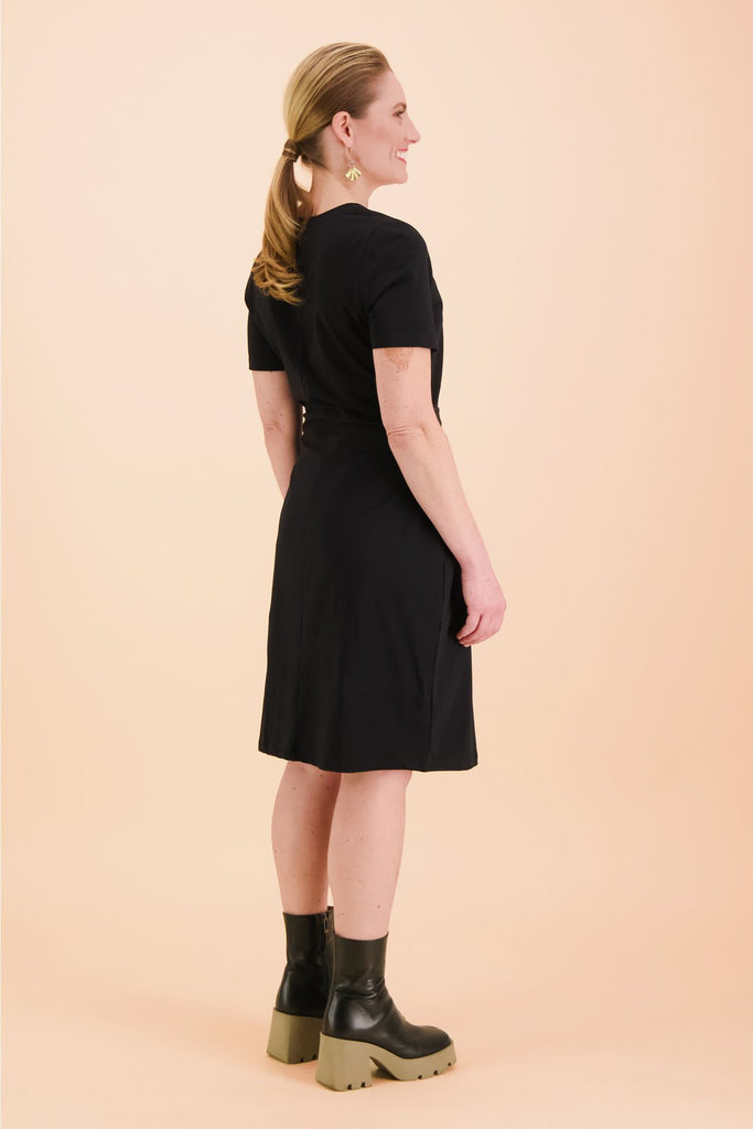 T-shirt Dress SS, Black - Kaiko Clothing Company Oy