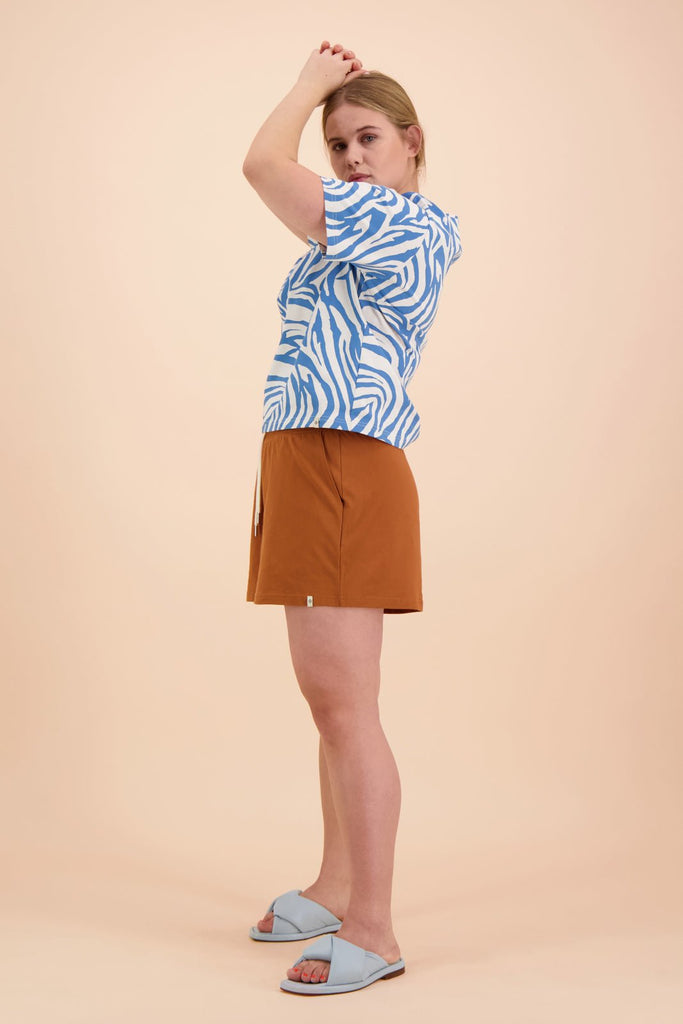 T-Shirt, Zebra Blue - Kaiko Clothing Company Oy