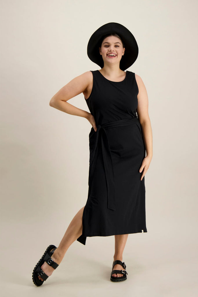 Tank Midi Dress, Black - Kaiko Clothing Company Oy