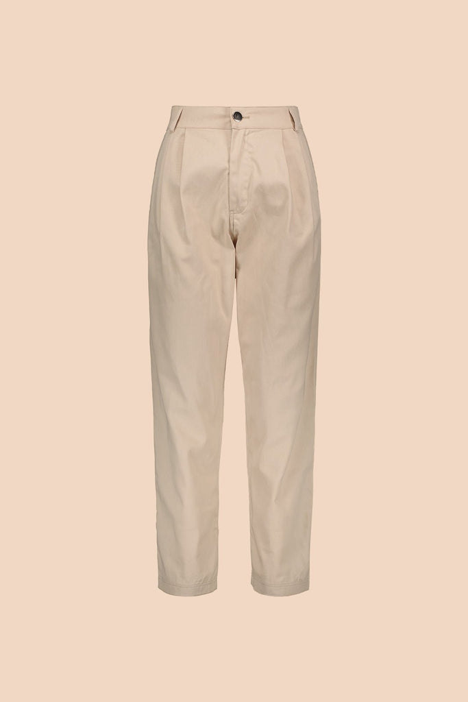 Tapered Trousers, Cool Beige - Kaiko Clothing Company Oy