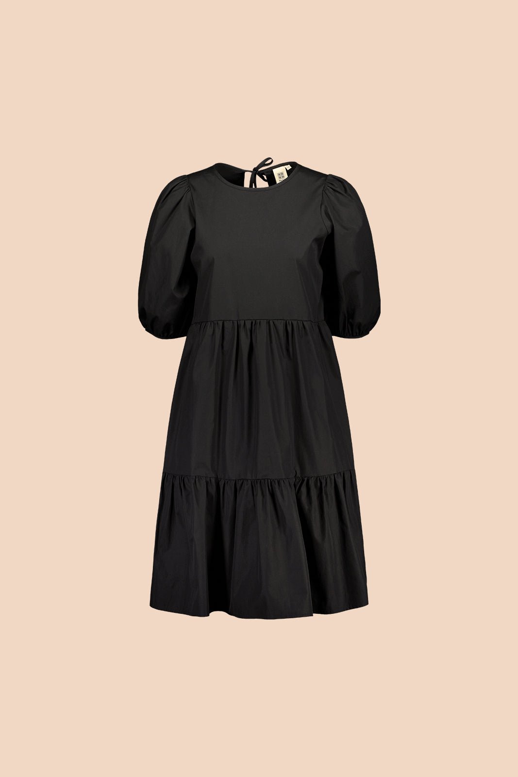 Tiered Mini Dress, Black - Kaiko Clothing Company Oy