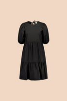 Tiered Mini Dress, Black - Kaiko Clothing Company Oy