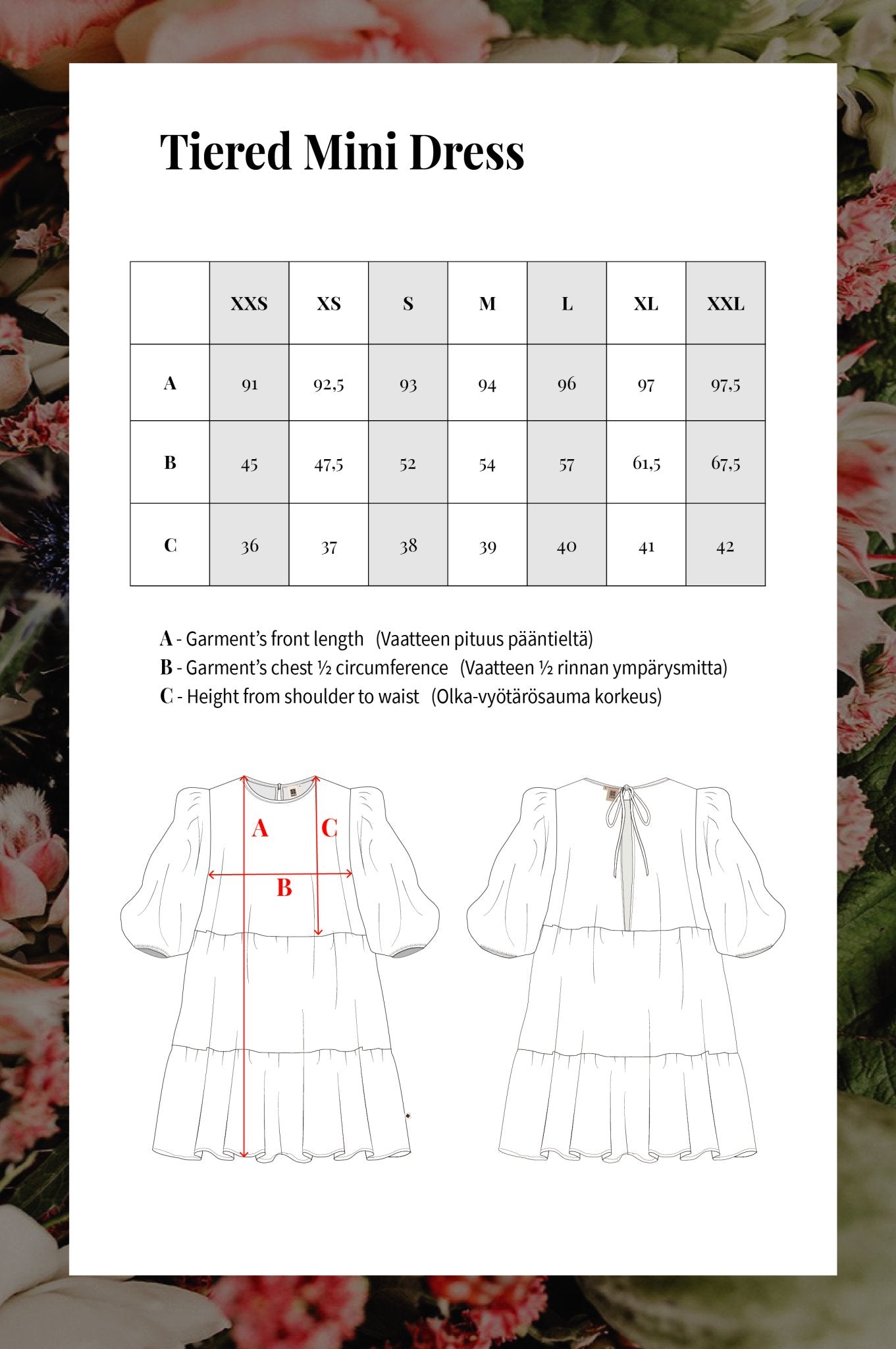 Tiered Mini Dress, Black – Kaiko Clothing Company Oy