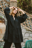 Voluminous Tunic, Black - Kaiko Clothing Company Oy