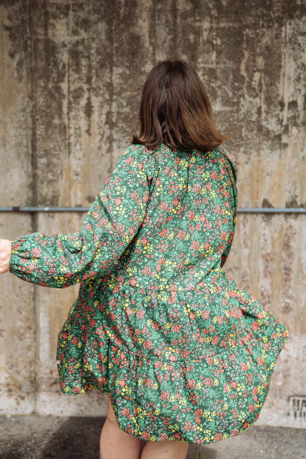 Voluminous Tunic, Green Meadow - Kaiko Clothing Company Oy