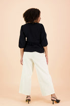 Wrap Blouse, Black - Kaiko Clothing Company Oy